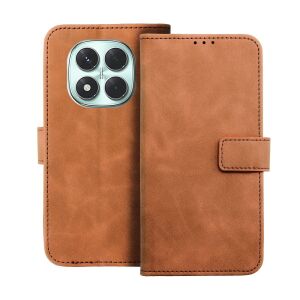 Xiaomi Redmi Note 14 Pro+ 5G Forcell Tender barna ráhajtófüles könyvtok, elölről és hátulról - Forcell