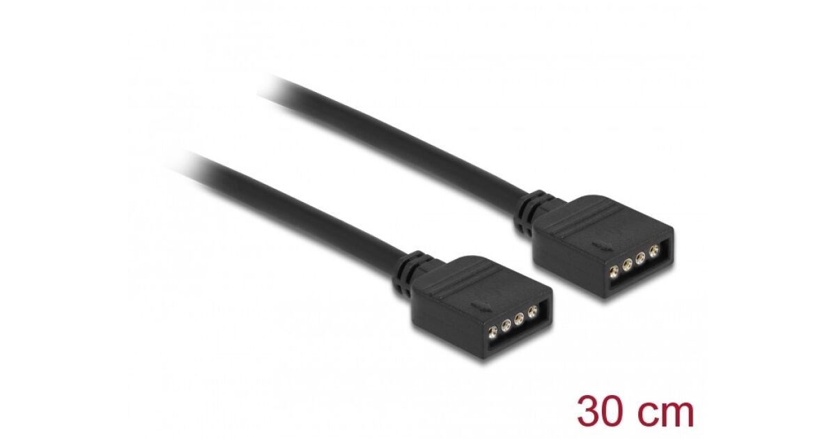 Delock Cablu conector RGB cu 4 pini pentru lumini LED RGB de 12 V, lung ...