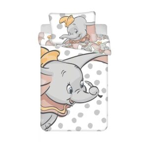 Disney Dumbo ovis ágyneműhuzat szett pöttyös mintával - Jerry Fabrics