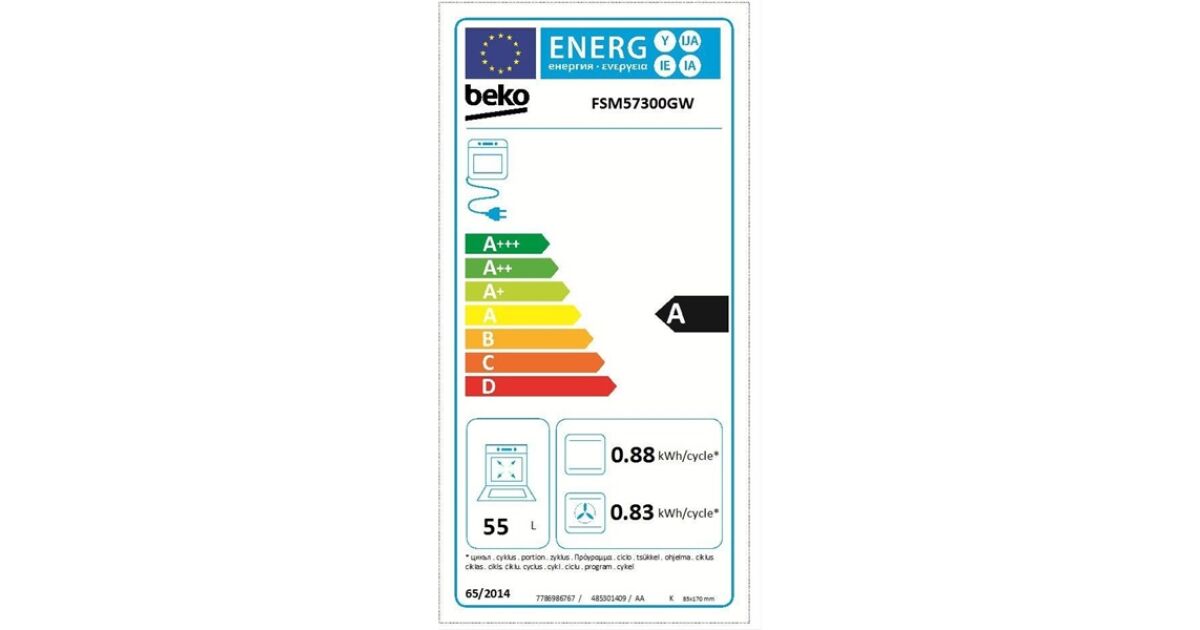 Beko FSM57300GW kerámialapos tűzhely | Pepita.hu