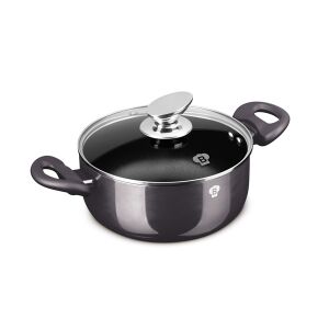 Blauman BL-3963 Carbon Pro 20 cm-es lábas fedővel, fekete, tapadásmentes - Blaumann