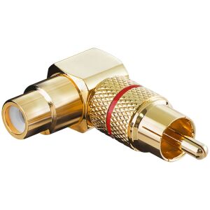 Goobay 11591 RCA fém toldó, átalakító 90°-os 120040087 - RCA kábel