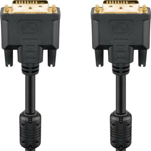 Goobay 93111, DVI-D DUAL LINK kábel, aranyozott 3m 120040956 - DVI kábel