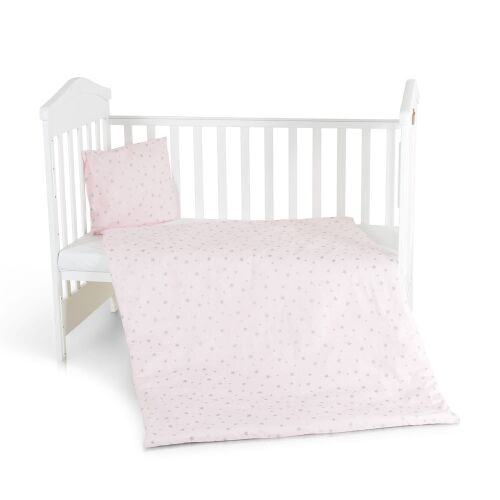 Moni Nook 3 részes bébi ágynemű garnitúra pink csillag 120047762