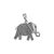 Pandantiv elefant din argint 925, design filigranat complex