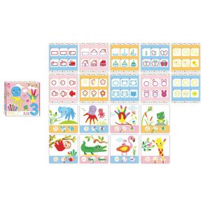 Janod rajz és színező készlet 18 képpel 3+ éves gyermekek számára - Janod