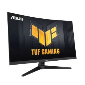 Angled view of ASUS TUF Gaming VG27WQ3B 27 inch curved gaming monitor - Peripheral