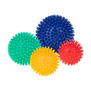 Rebel Active RBA-3059 - tüskés masszázslabda szett – 4 db szenzoros labda, színes 120063240 - Rehabilitációs segédeszköz