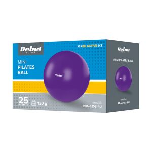 Rebel Active RBA-3103-PU - rehabilitációs pilates labda 25 cm, kézi pumpával, lila 120063245 - Alakformálás