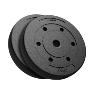 Rebel Active RBA-2103 - bitumenes súlytárcsa készlet 2x10 kg, 31 mm-es lyukkal, fekete