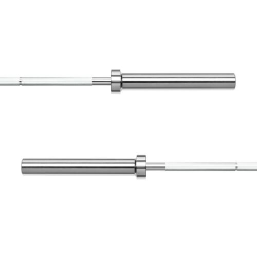 Rebel Active RBA-2202 - olimpiai egyenes súlyzórúd, 180 cm, 11,5 kg, ezüst