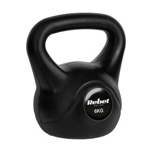 Rebel Active RBA-2313 - bitumenes kettlebell súlyzó (6kg), fekete