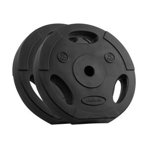 Rebel Active RBA-2123 10 kg-os súlytárcsák, 2 db-os szett, fekete, 31 mm - Rebel