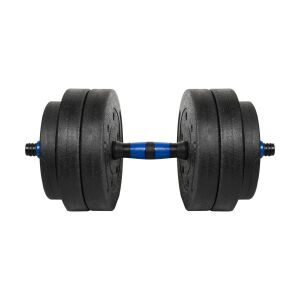Rebel Active RBA-2302-1 - állítható műanyag kézi súlyzó 1x20 kg, fekete