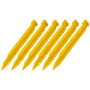 Royokamp 1032863 - 6 db sárga műanyag sátorrögzítő, 22cm - Sátor