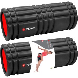Pure 2 Improve Massage Roller - masszázshenger, 33x15 cm, fekete/piros