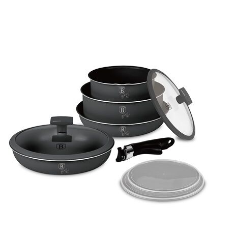 Berlinger Haus Serpenyő szett levehető nyéllel 9 részes BH/8256