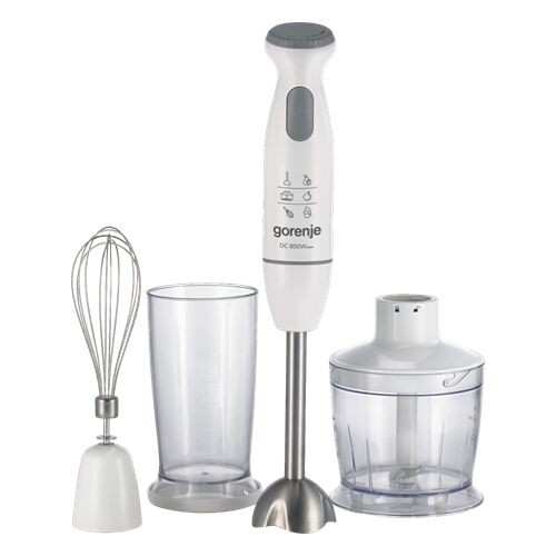 Gorenje HBC804QW Handmixer-Set, weiß, mit Zerkleinerer, Schneebesen und Messbecher