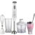 Gorenje HBC804QW Handmixer-Set, weiß, mit Zerkleinerer, Schneebesen und Messbecher, Smoothie