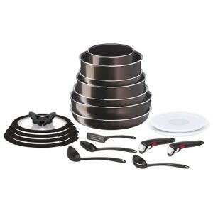 Tefal Ingenio XL Force 19 részes edényszett, tartalmazza a lábasokat, serpenyőket, fedőket és eszközöket - Edénykészlet
