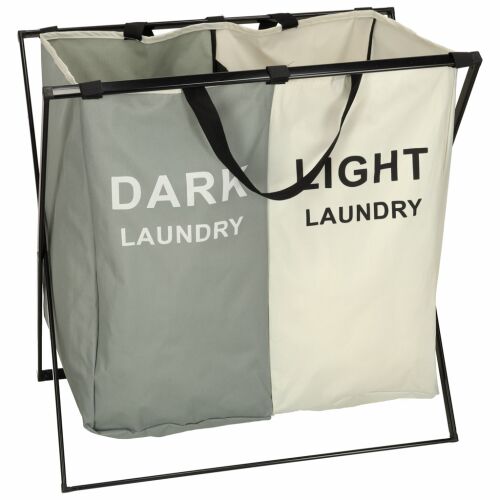 Mosodai 2-compartment laundry basket organizer