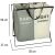 Mosodai 2-compartment laundry basket organizer with dimensions