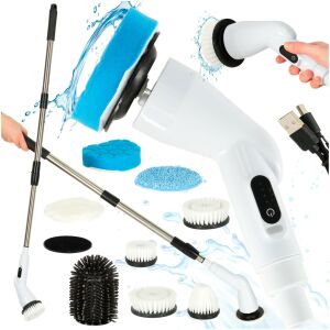 Rotary Mop Electric Cleaning Brush with multiple brush heads - Cleaning brush