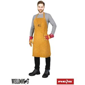 Защитна престилка, от цепена кожа за заваряване, WY-FSBN Жълта 70X100 121734285 - Безопасност и здраве при работа