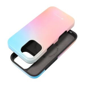 Husă FORCELL F-PROTECT Mirage roz-albăstruie pentru iPhone 16 compatibilă cu MagSafe, testată militar la căderi - Forcell Huse telefon