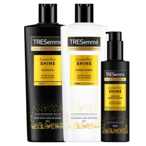 Set de îngrijire a părului TRESemmé Lamellar Shine: Șampon, balsam și ser fără clătire pentru păr strălucitor - Seturi pentru îngrijirea părului
