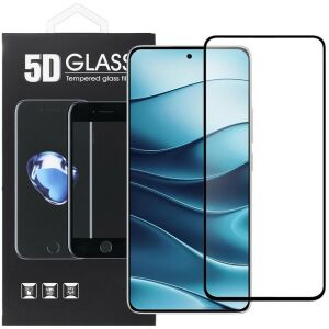 5D Full Glue edzett üveg fekete szegéllyel Xiaomi Redmi Note 14