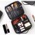 Soulima makeup organizer bag with brushes and cosmetics