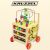 Wooden Walker with Educational Features, Push and Pull Toy for Babies, Activity Cube with Bead Maze, Clock, Abacus, Shape Sorter, and More