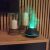 Ruhhy aroma diffuser humidifier in use with green flame effect