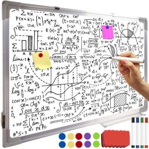 Maaleo 60x90cm Magnetic Dry Erase Whiteboard with Markers, Magnets, and Eraser in use - Drawing Boards, Writing Board