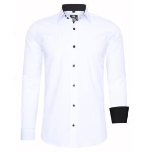 RUSTY NEAL férfi ing R-44 hosszú ujjú karcsú fazon, S Fehér 120115691 - Férfi ing