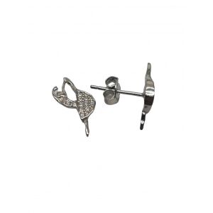 925 Kis balerina ezüst fülbevaló