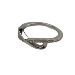 Pierścionek ze srebra próby 925, duża nieskończoność z cyrkoniami M 58 120152201 - Dla kobiet