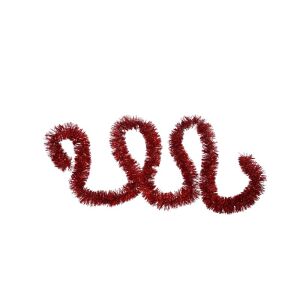 Flippy Karácsonyi girland, 6. modell, piros, méret: 2 m x 5 cm, anyag: PVC fólia, beltéri/kültéri