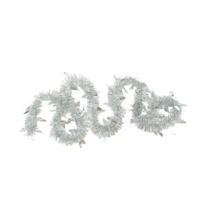 Flippy Karácsonyi girland, 7. modell, ezüst, méret: 2 m x 9 cm x 5 cm, anyag: PVC fólia, beltéri/kültéri