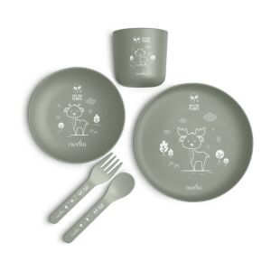 Nuvita 5 részes zsályazöld étkészlet gyerekeknek - Nuvita
