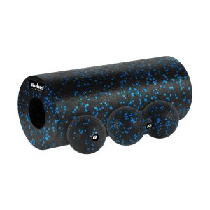 Rebel Active RBA-3054-S3 - masszázs roller és labda készlet, fekete/kék 120161679 - Alakformálás