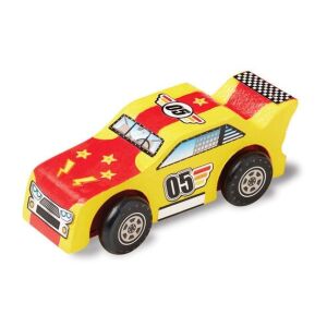 Melissa & Doug Created by Me! Versenyautó fa kézműves készlet, kész termék példa - Melissa & Doug