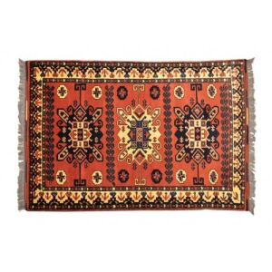 Килим Bakero Kazak Ariana 1333, 100x155 cm, Традиционен афганистански дизайн - Декорация