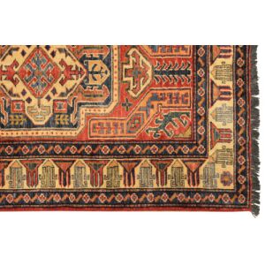 Bakero Ersari Shirvan Teppich Eckdetail mit Muster und Fransen - Innenarchitektur