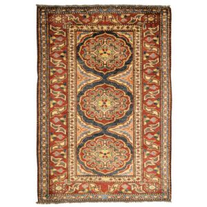 Dywan Bakero Kazak Ghazni 01 multi, 82x123 cm, tradycyjny orientalny wzór - Dom i ogród