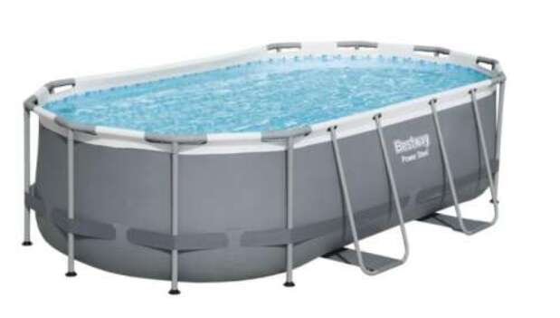 Bestway Puerto Rico Ovális Fémvázas Medence - 424x250x100cm