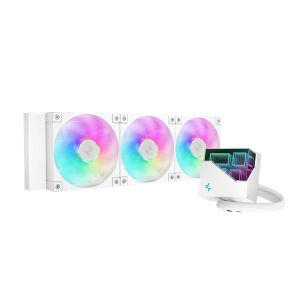 DeepCool LT360 WH ARGB Chladič CPU vodou, biely, 3x12cm ventilátory, adresovatelné RGB osvetlenie - DeepCool