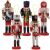 Diótörő a karácsonyfához - Set of 5 Wooden Nutcracker Christmas Ornaments