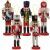 Diótörő a karácsonyfához - Set of 5 Wooden Nutcracker Christmas Ornaments